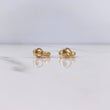 Candongas Yiss corazon 2.6gr / 1.2cm / Rombos Oro Amarillo 18K #