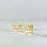 Topos Rayo 0.7gr / 1.4cm / Liso Oro Amarillo 18K *