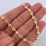 Tobillera GC 4.3gr / 24.8cm / 3.6mm Oro Amarillo 18K $