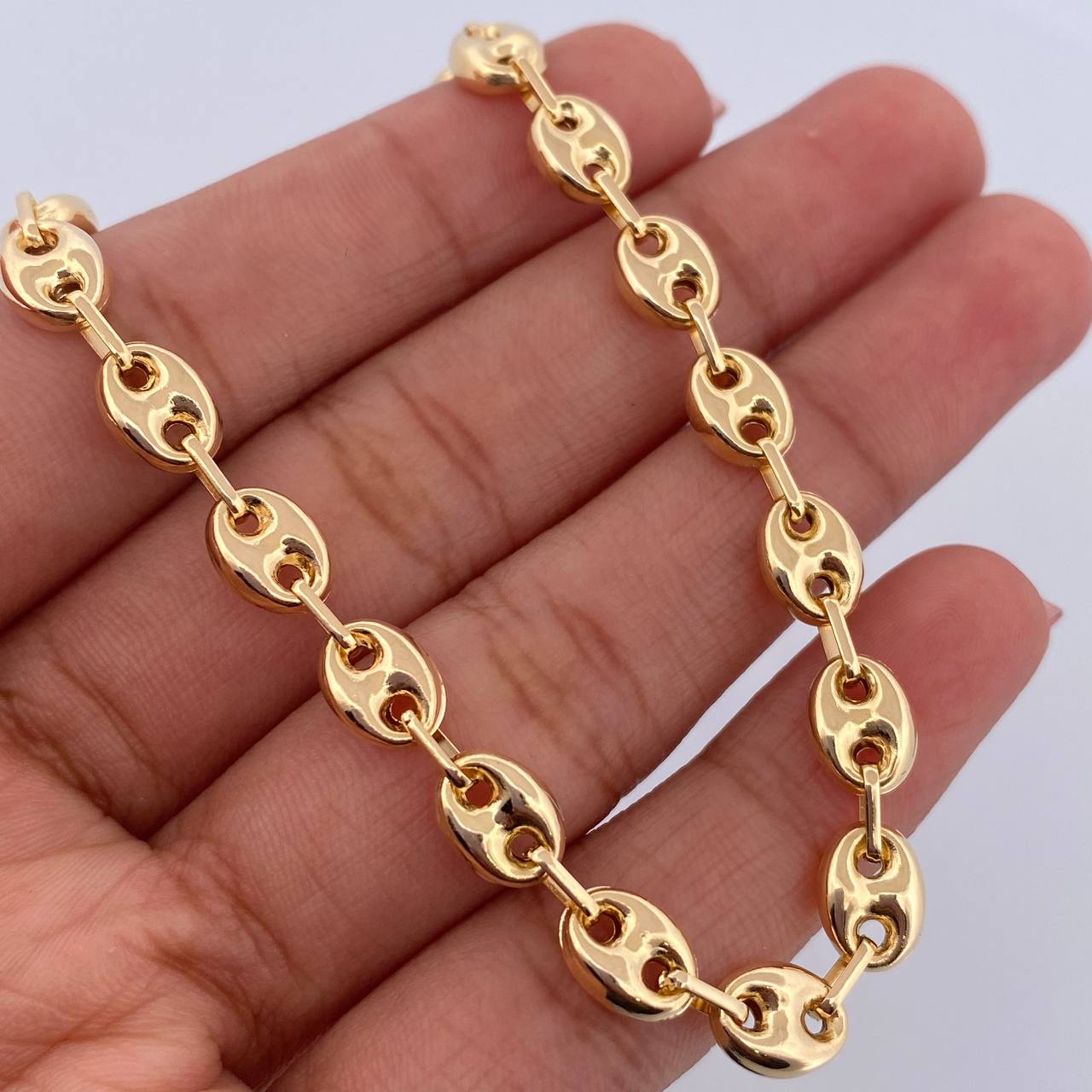 Tobillera GC 5.85gr / 23.6cm / 5.4mm Oro Amarillo 18K $