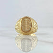 Anillo Sello Signo Dólar 7.2gr / T9 1/4 / Oro Amarillo 18K