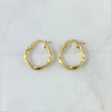 Candongas Deis 1.2gr / 1.9cm / Oro Amarillo 18K