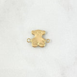 Herraje Oso TS 0.7gr / 1.5cm-Liso Oro Amarillo 18K