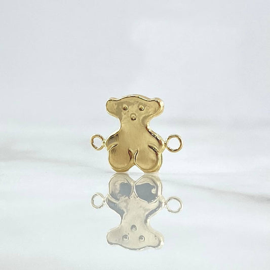 Herraje Oso TS 0.65gr / 1.2cm / Liso Oro Amarillo 18K