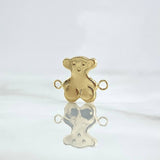 Herraje Oso TS 0.7gr / 1.5cm-Liso Oro Amarillo 18K