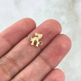 Herraje Oso Mano Arriba 0.35gr / 1.1cm-Oro Amarillo 18K