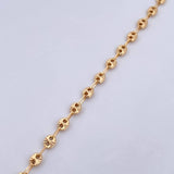 Tobillera GC 5.05gr / 25.5cm / 4mm Diamantado Oro Amarillo 18K $