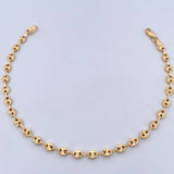 Tobillera GC 5.7gr / 24.9cm / 4.2mm Diamantado Oro Amarillo 18K $