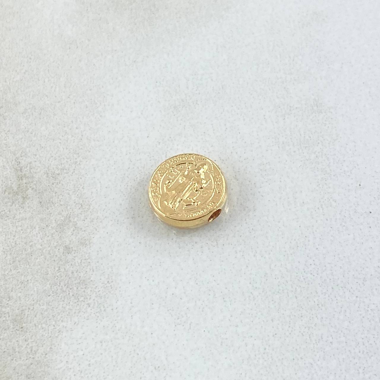 Herraje San Benito 0.25gr / 8mm Tambor Oro Amarillo 18K *