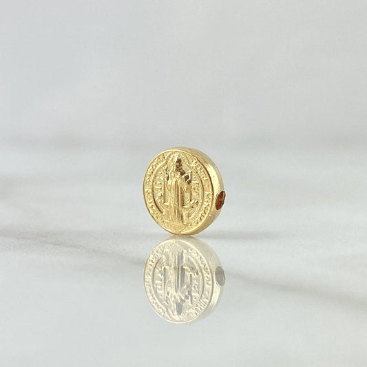 Herraje San Benito 0.25gr / 8mm Tambor Oro Amarillo 18K *