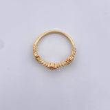 Anillo Trio Trebol 2.05gr / T7 1/4 / Circones De Colores Oro Amarillo 18K $