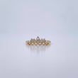 Anillo Corona 1.2gr / T6 / Circones Blancos Oro Amarillo 18K &