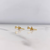 Topos 0.7gr / Diamantes 10pst Oro Amarillo 18K (Joya) &