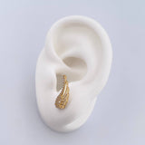 Topos Alas 1.75gr / Circones Blancos Oro Amarillo 18K &