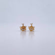 Topos Corona 0.9gr / Circones Blancos Oro Amarillo 18K &