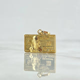 Dije 100 Dolares 3.85gr / 2.2cm / Liso Relieve Oro Amarillo 18K ©