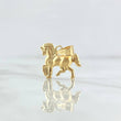 Dije Caballo 0.95gr / 1.8cm / Mate Oro Amarillo 18K