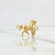 Herraje Caballo 0.9gr / 2cm / Mate Oro Amarillo 18K