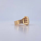 Anillo Sello Corona RX 4.2gr / T10 / Oro Amarillo 18K $