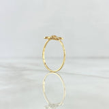 Anillo Nota Musical 1.25gr / T6 1/2 / Lisa Oro Amarillo 18K ©