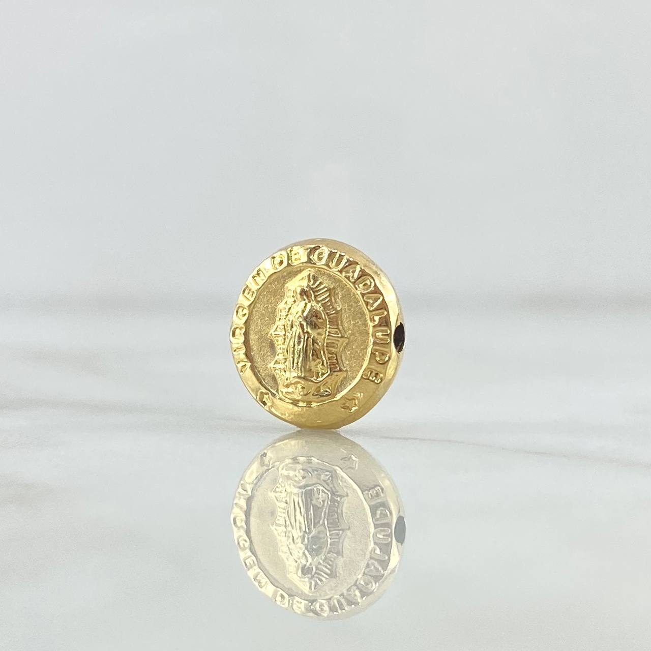 Herraje Virgen Guadalupe 0.7gr / 1.5cm / Tambor Oro Amarillo 18K