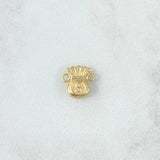 Herraje Bolsa De Dinero Plana 0.4gr / 1cm / Oro Amarillo 18K