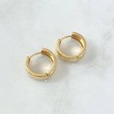 Candongas Lisas 6gr / 1.6cm / Oro Amarillo 18K