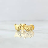 Topos Cerdito 0.65gr / 5mm Liso Oro Amarillo 18K