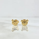 Topos Cerdito 0.65gr / 6mm Oro Amarillo 18K ©