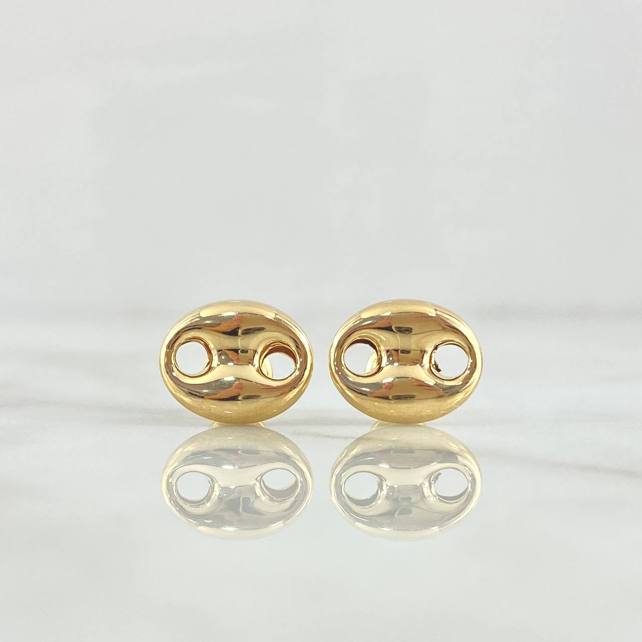 Topos GC 1.15gr / 12mm Lisos Oro Amarillo 18K *