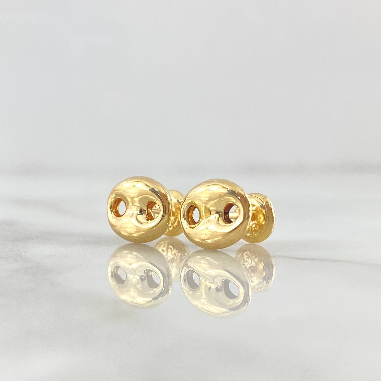 Topos GC 0.9gr / 10mm Lisos Oro Amarillo 18K *