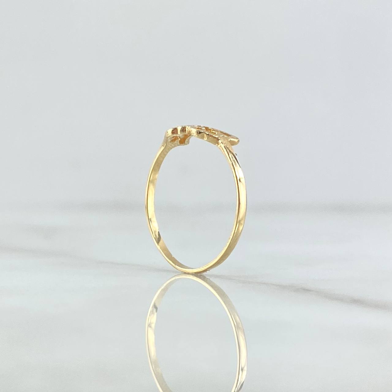 Anillo Alas 0.95gr / T6 1/2 / Lisas Oro Amarillo 18K