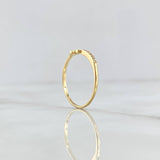 Anillo de Fe 0.95gr / T5 3/4 / Circones Blancos Oro Amarillo 18K