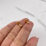 Topos Bola 0.4gr / 3mm Lisa Oro Amarillo 18K &