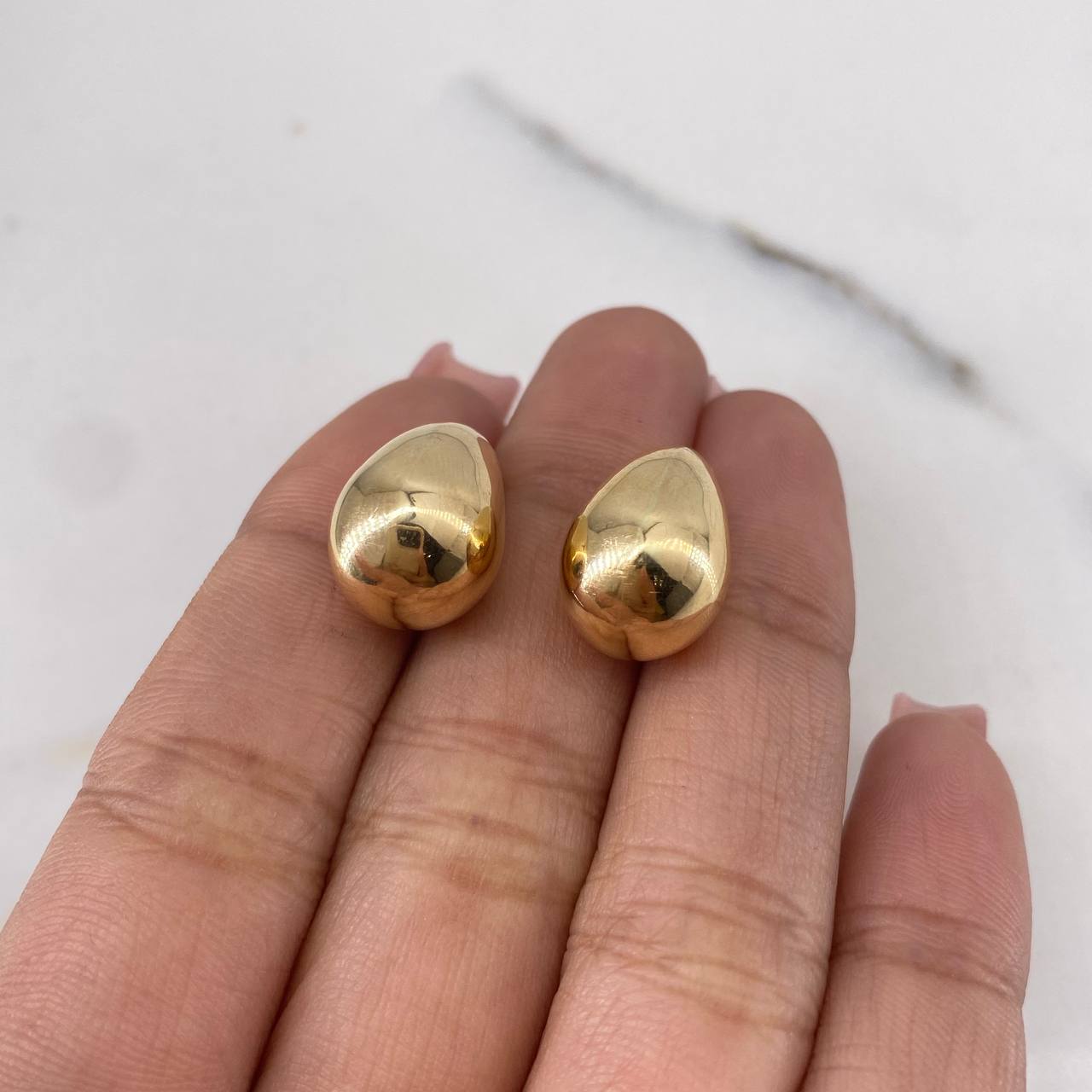 Topos Gota 3.15gr / 1.9cm / Lisa Oro Amarillo 18K &