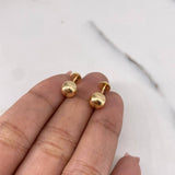 Topos Bola 0.8gr / 7mm Lisa Oro Amarillo 18K &