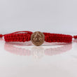 Pulsera Herraje Roja San benito 0.45gr / Troquelada Oro Rosa 18K &