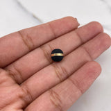 Bola Neoro 1 Raya 0.09gr / 8mm Negro Oro Amarillo 18K &