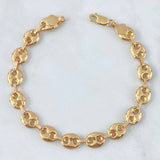 Pulso GC 7.8gr / 20cm / 8mm Liso Oro Amarillo 18K