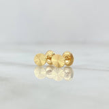 Topos Ovalo 0.6gr / 7mm Diamantados Oro Amarillo 18K ©