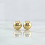 Topos Media Bola 0.8gr / 8mm Lisa Oro Amarillo 18K