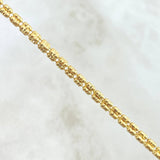 Pulso Ice 6.75gr / 20cm / 3mm Diamantado Oro Amarillo +3 18K