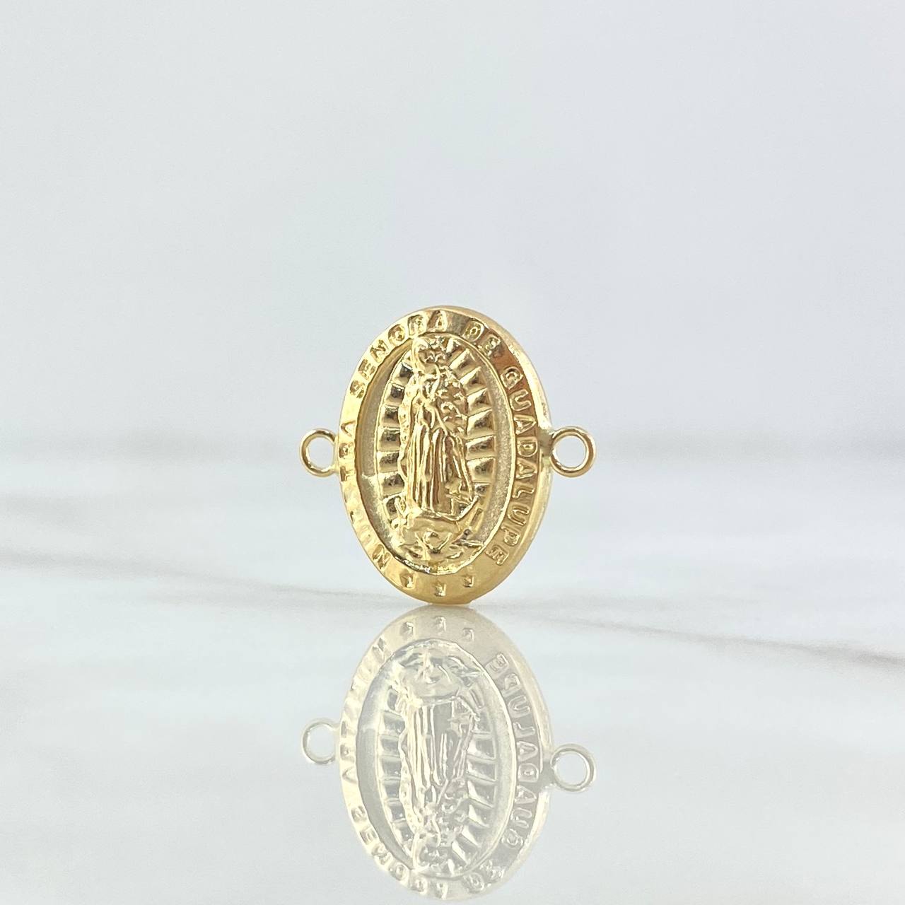 Herraje Virgen Guadalupe 1gr / 1.6cm / Troquelada Oro Amarillo 18K