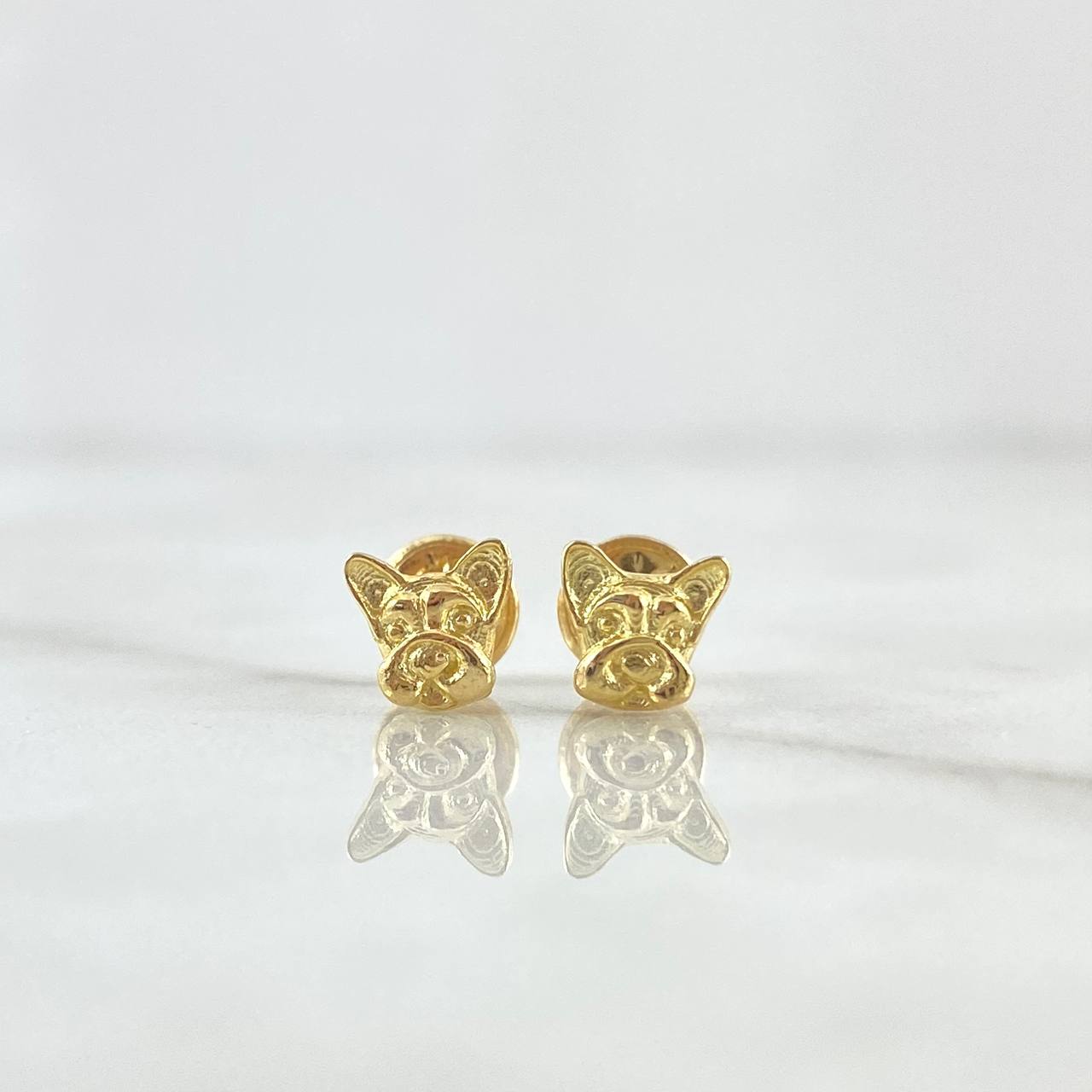 Topos Perro 0.95gr / 6mm Oro Amarillo 18K