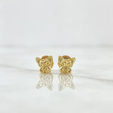 Topos Perro 0.95gr / 6mm Oro Amarillo 18K