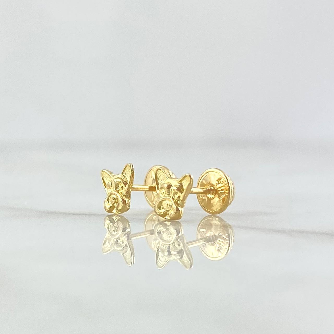 Topos Perro 0.95gr / 6mm Oro Amarillo 18K