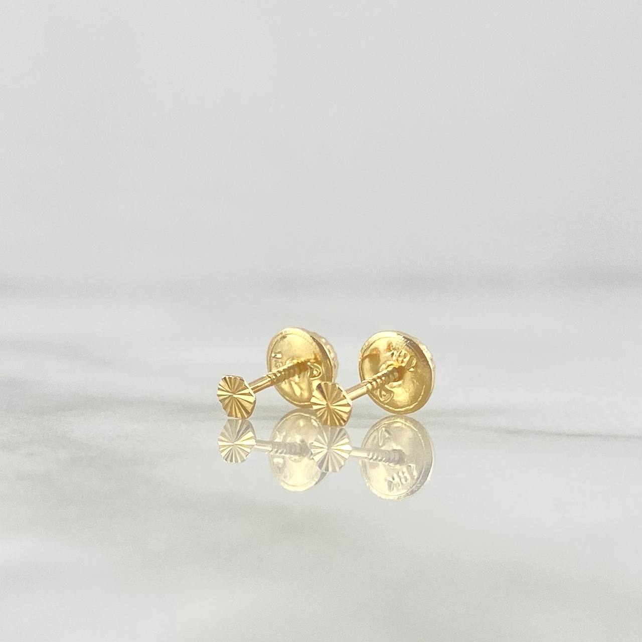 Topos Hexágono Diamantado 0.4gr / 2.8mm Oro Amarillo 18K