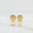 Topos Media Bola 0.4gr / 3mm Diamantado Lineal Oro Amarillo 18K