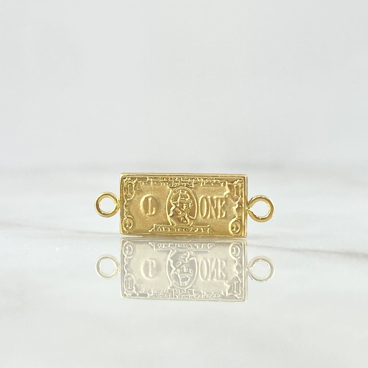 Herraje Dolar 0.85gr / 2.5cm / Troquelado Oro Amarillo 18K