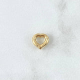 Herraje Silueta Corazón 0.3gr / 8mm Oro Amarillo 18K